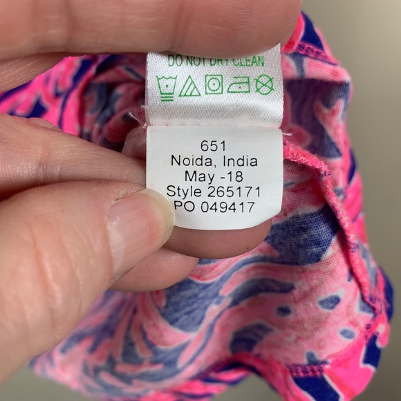 Lilly Pulitzer Mini Essie Did You Catch That Dress Girls Size XL - Picture 4 of 10